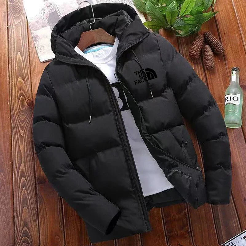 2024 New winter jacket men's standing collar warm down street fashion casual brand Outer parka coat