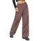 Y2K Baggy Cargo For Women Drawstring Elastic Low Waist Parachute Sweatpants Loose Hippie Pants Trousers