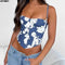 New Summer Women Lady Female Crop Top Sleeveless T-Shirt Tank Tops Summer Beach Vest Bare Pink Blue Sexy Clothes Top