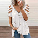 Women Blouse Sexy Breathable Lady Summer T-shirt Soft Summer Blouse Plus Size Lady Summer Top Lady Garment