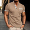 Men's Fashion Casual Solid Color Short sleeved POLO Shirt Summer Breathable Comfortable Men's Luxury Top