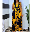 Women Slim Fit High Waist Print Jumpsuits Women V-neck