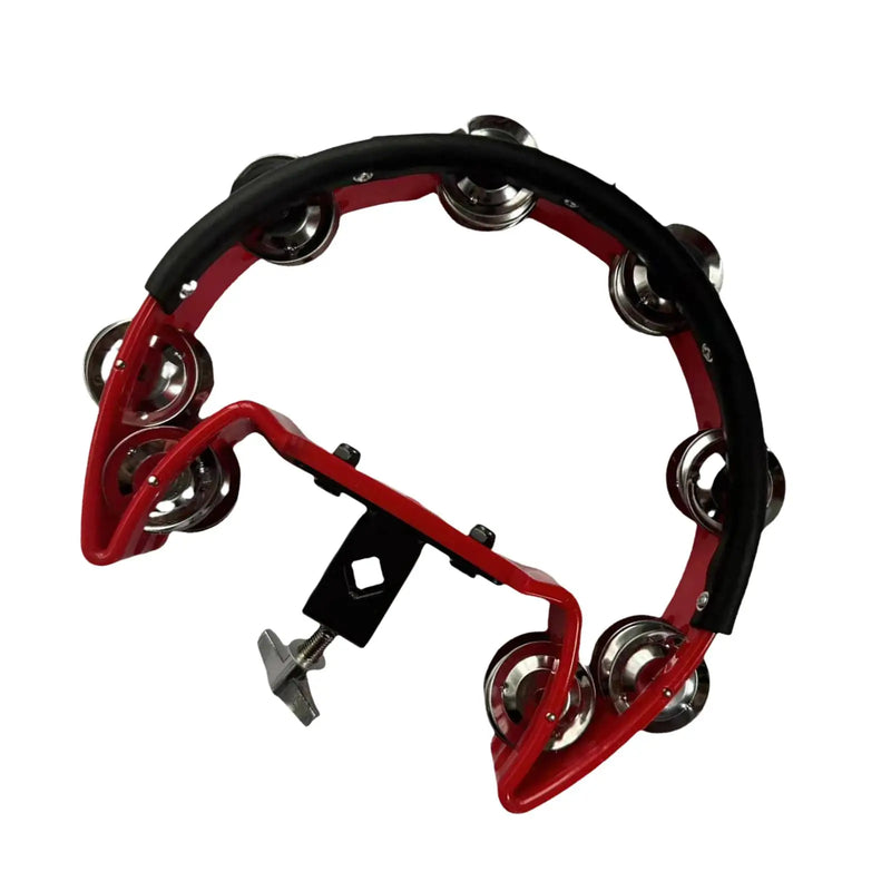 Cymbal Hi Hat Tambourine Stainless Steel Shaker Single Row Bells Percussion Accessories Drum Set Hi Hat for Kids Ensemble KTV