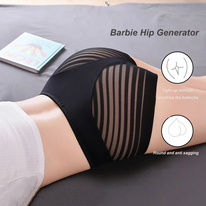 4pcs Sexy Lace Panties Women's Underpants Large Size Mid-Rise Waist Briefs Breathable Lift buttocks Female Underwear