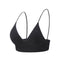 Nylon Fitness Yoga Top Deep V Sexy Triangle Cup Bralette Boneless Sports Bra Red Seamless Push Up Bra Women's Tube Top Crop Top