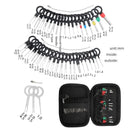100Pcs Car Terminal Removal Repair Tools Electrical Wiring Crimp Connector Pin Extractor Kit Keys Automotive Plug Pullers