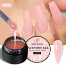 MEET ACROSS 8ml Aurora Extension Nail Gel Polish Glitter Sparkling Nail Art Semi Permanent Building Gel For Nails Manicure