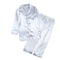 2Pcs Red Satin Pyjamas Kids Sets Boys Girls Solid Silk Children's Pajamas Clothes Toddler Lounge Pjs 2-12T Baby Clothing