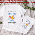 Customized Fathers Day Gifts Our First Father's Day Baby Bodysuits Daddy T-shirts Family Clothes Custom Name Father'sDay Outfits