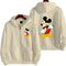 2024 New Mickey Mouse Men Zip Up Hoodie Jacket Fashion Spring Autumn Black Women Sweatshirt Cartoon Anime Couple Clothes Coats
