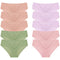 BZEL 10PCS/Set Women's Panties Exquisite Sweet Lace Underwear Sexy Lingerie Silk Satin Briefs Woman Comfort Breathable Underpant