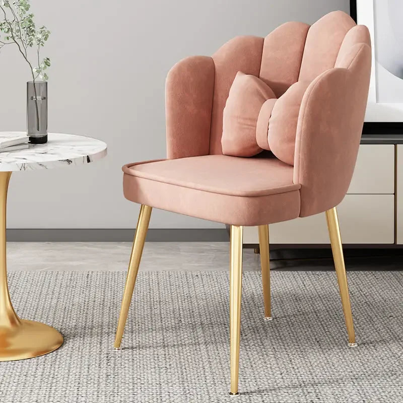 Simple Dining Room Chair Home Light Luxury Stool Backrest Girl Internet Celebrity Bedroom Dressing Table Makeup Chair
