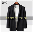 Men Jacket Suit Coat Plus Size 6XL 7XL 8XL Oversize 2023 Black Street Trench  Loose Male Business Simple Cotton Windbreaker Coat