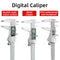 Digital Pachometer Metal Caliper Professional Vernier Caliber Measuring Tools Woodworking Thick Gauge Depth Electronic Ruler