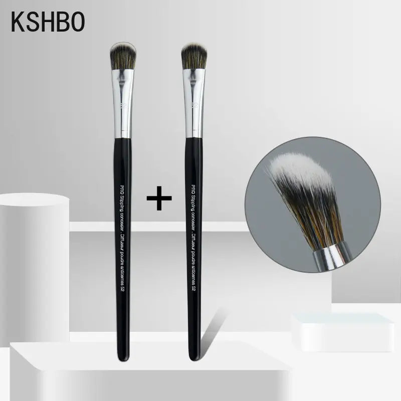 KSHBO 2pcs/set Makeup Beauty Tools Foundation Brush 47 Broom Head Liquid Foundation Shadow Repairing for Women Face Base Brushes