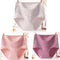 3pcs Cotton Women Panties Lady Plus Size Underwear Lace High Waist Briefs Breathable Solid Color Female Lingerie
