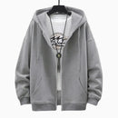 2023 US Size Zip Up Hoodies Autumn Hooded Sweatshirts Men's Hoodie Cardigan Solid Color Classic Jacket Men Coat Men Clothing