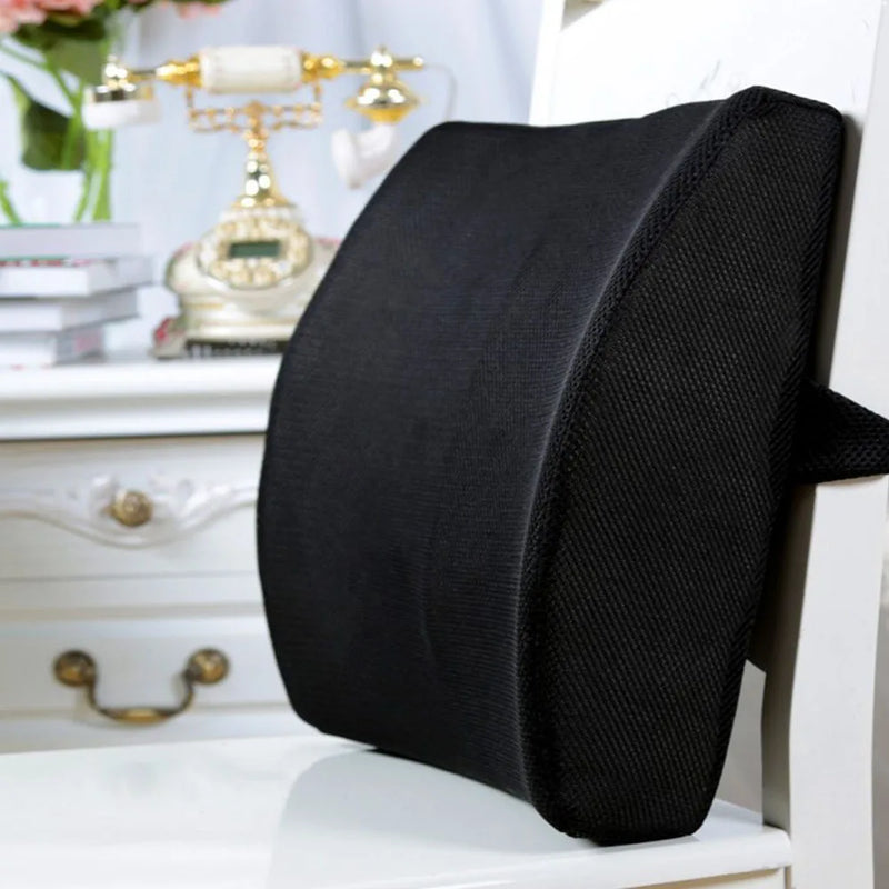 Office Seat Lumbar Support Memory Sponge Lumbar Cushion Slow Rebound Car Cushion Relieves Low Back Pain Breathable Lumbar Pillow