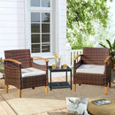 Outdoor Courtyard Furniture Set with Table, Wicker Courtyard Set for Small Tavern, 2-Piece Set