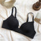 Women's Bras Sexy Seamless Wireless Ice Silk Bralette Gather Push Up Lingerie Thin Smiple Style AB Cup Deep V Female Underwear