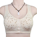 Comfortable Cotton Bras For Women Wireless Bra Front Closure Underwear Soft Lingerie Large Bust