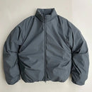 Y2K Autumn And Winter New American Fashion Double Zipper Solid Color Warm Oversize Down Jacket Men's Harajuku Couple Casual Coat