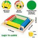 4-Player Wooden Dice Game - A Traditional Math Decision-Making Game Perfect for Parties and Family Interaction