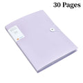A4 File Folder Display Book 30/60 Pages Transparent Insert Paper Document Organizer Bag Office School Supplies Stationery