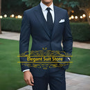 2025 Fashion Suit Sets For Men Evening Dinner Slim Fit Blazer Pants 3 Pieces Elegant Male Formal Outfits