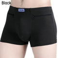 Men's Pockets Underwear Anti-Theft Briefs Boxer Panties Two Zippers Pockets Cotton Underpants Male Boxers Briefs Booty Shorts