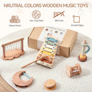 Children Montessori Instruments Toys Wooden Parent-child Interaction Puzzle Early Education Sound Cognition Music Festival Gifts