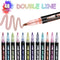 36-Color Metallic Double Line Marker Set – Fun & Creative Art Pens for Kids