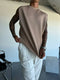 2025 Men's casual sleeveless crewneck suit, summer fashion all-match wide-leg pants trend sports street T-shirt two-piece set