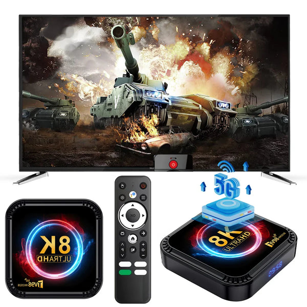 TV98 RK3528 Android 13 TV Box 2.4G & 5G Quad Core 8K WiFi BT Media Player Android Box