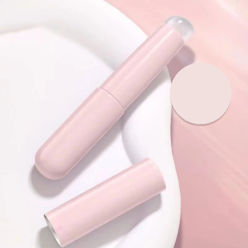 Clear lip brush Elastic silicone soft portable round head lipstick applicator Blender Mini makeup brush natural beauty