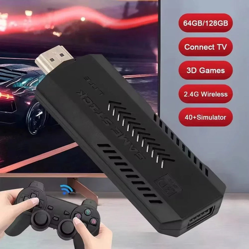 X2 Plus 4K GD10 Pro Controller TV 50 Emulator For PS1/N64/DC 64G Gif Game Stick New 3D HD 2.4G Retro Video Game Console Wireless