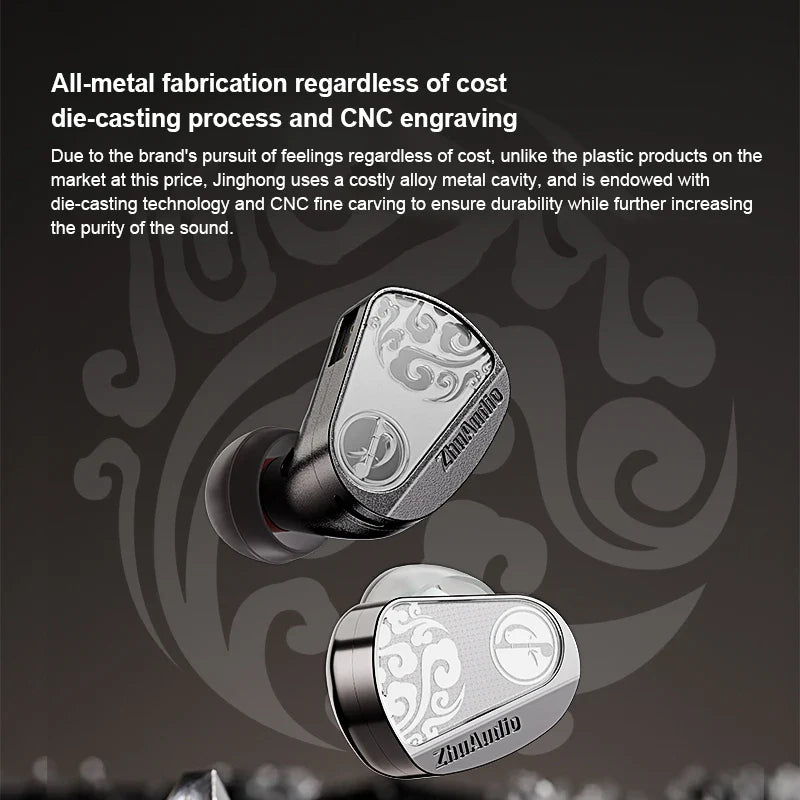 Zhulinniao Jinghong Z3 headphones HIFI headphones in-ear professional music game high-fidelity 0.78 detachable all-metal earbuds