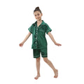 teenager loungewear children home clothing kids pajamas set girls silk satin pijama boys sleepwear baby nightgowns for 3-13Y