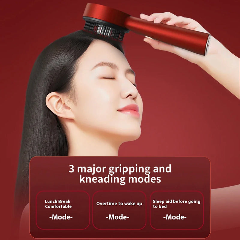 Electric Scalp Massage Comb Hair Growth, Red Light Therapy Brush Head Massager