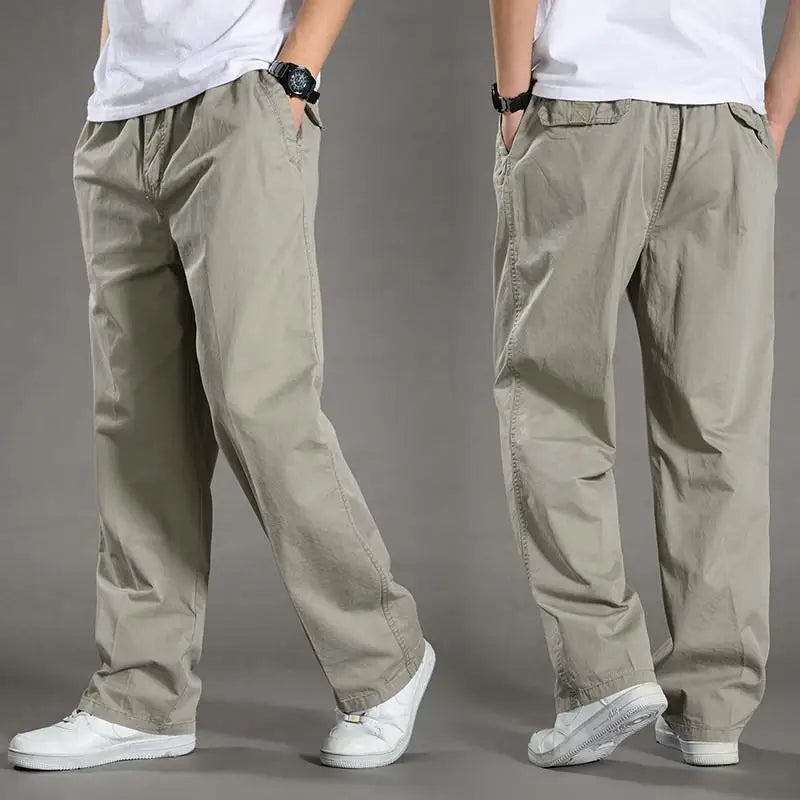 95%Cotton Men's Cargo Pants Summer Work Wear Spring New In Large Size Casual Climbing Joggers Sweatpants Hombre Autumn Trousers