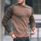 New 2025 Autumn Winter Men Clothing Fashion Mens Thin Sweaters Casual O- Neck Solid Warm Slim Fit Knit Shirt Male Pullover 3XL