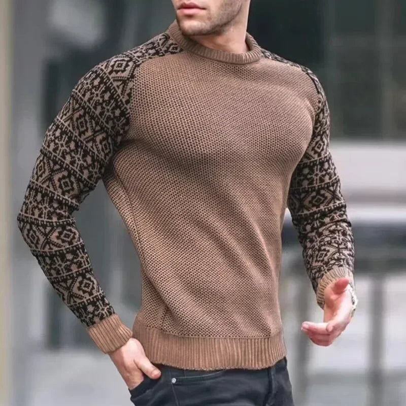 New 2025 Autumn Winter Men Clothing Fashion Mens Thin Sweaters Casual O- Neck Solid Warm Slim Fit Knit Shirt Male Pullover 3XL