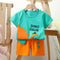 Spring Summer Baby Cotton Cartoon Clothes 2pcs Sets Baby Cotton Clothes T-shirts+Pants Set for Boys Girls Kids Sports Outwear