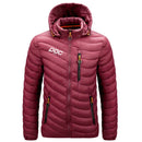 Men's Winter Thermal Jacket Moto Poc Cycling Hooded Warm Coat Outdoor Windbreaker Mountain Bike Cothing MTB Bicycle Down Jackets