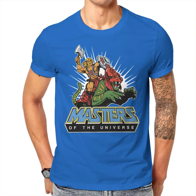 Cool Round Collar TShirt He-Man & Masters Of The Universe Fabric Basic T Shirt Men Tops New Design Big Sale