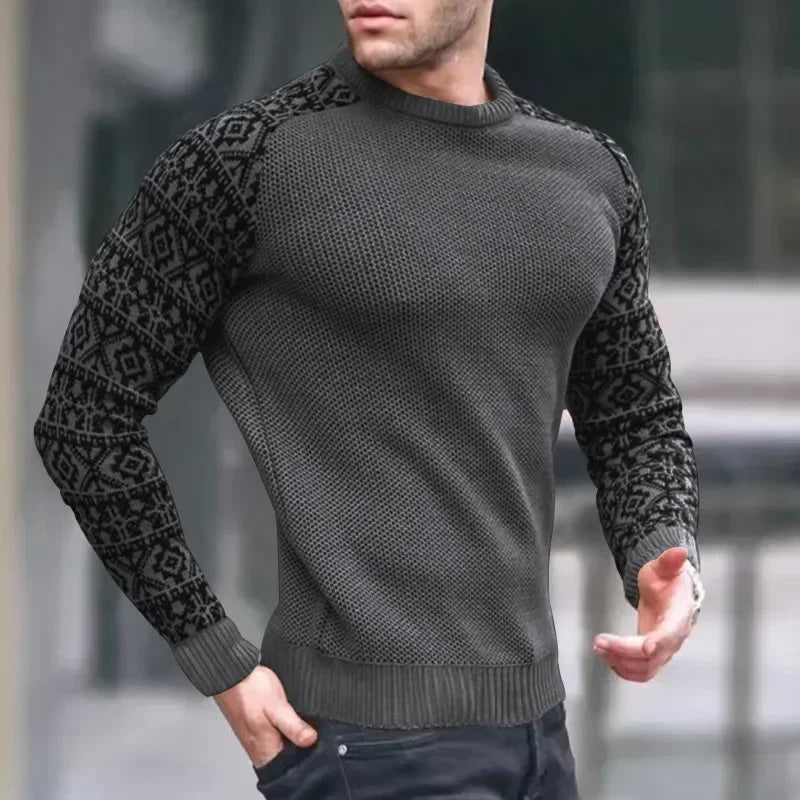 New 2025 Autumn Winter Men Clothing Fashion Mens Thin Sweaters Casual O- Neck Solid Warm Slim Fit Knit Shirt Male Pullover 3XL
