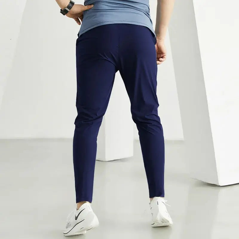 Breathable Men's Gym Pants - Athletic Ice Training Sweatpants for Summer Sports & Fitness - Outdoor Leggings, Tactile &Cooling