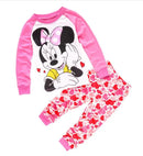 New Spring Autumn Children's Clothing Sets Mickey Cartoon Minnie girl boy Pajamas Kids Set Boys Sleepwear Baby Girls Pyjamas