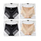4pcs Sexy Lace Panties Women's Underpants Large Size Mid-Rise Waist Briefs Breathable Lift buttocks Female Underwear