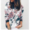 Women Floral Jackets Spring Summer Long Sleeve Zipper Print Bomber Jacket Casual Pocket Slim Female Fashion Outwears